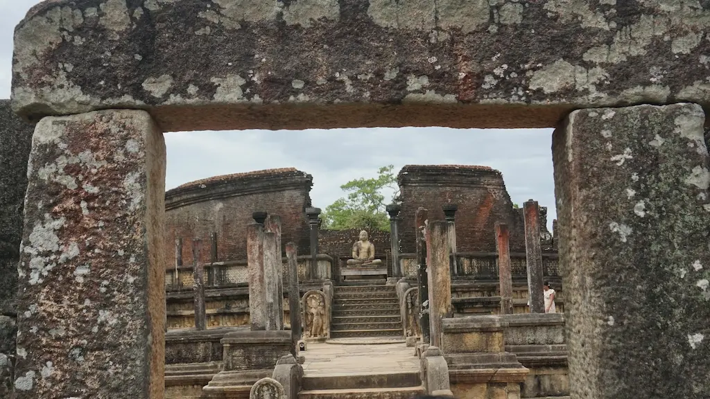 Polonnaruwa: "Framing history at the Vatadage—where 12th-century stone meets the quiet stillness of the dry zone morning