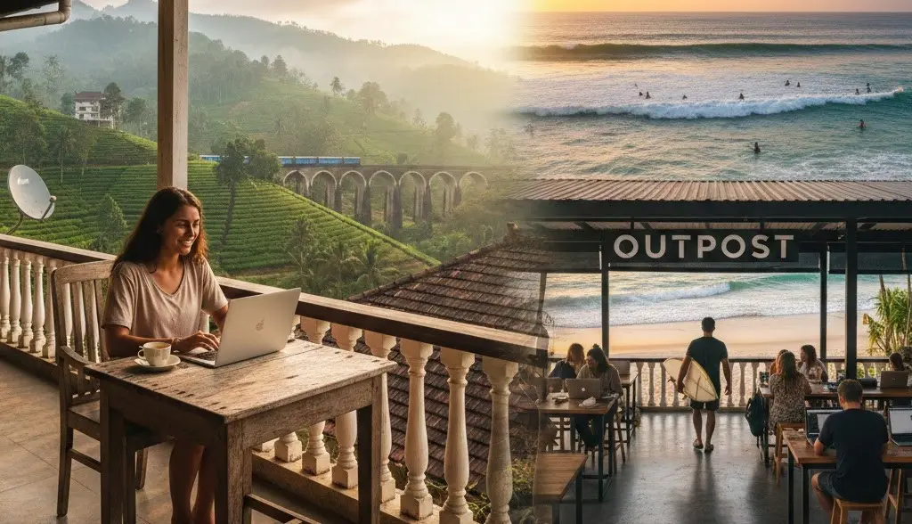 The 2026 office view: trading the boardroom for a balcony overlooking the Southern surf break.